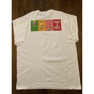 Dole Chug A Fruit T-Shirt Vtg Men’s XL Drink Orange Apple Grapefruit White